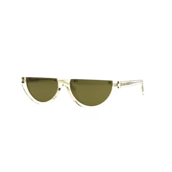 New Authentic Saint Laurent Unisex Cat Eye Green Green Green Fashion Designer Su - Picture 1 of 5